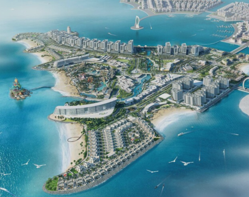 Aerial view of Yas Island